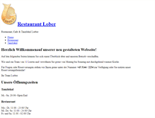 Tablet Screenshot of lorberrestaurant.com